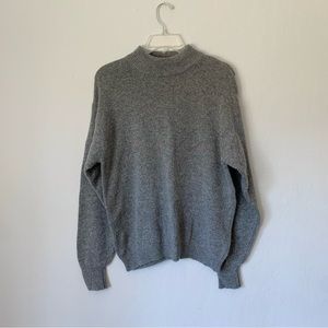 brandy melville turtleneck sweater (one size) *gray
